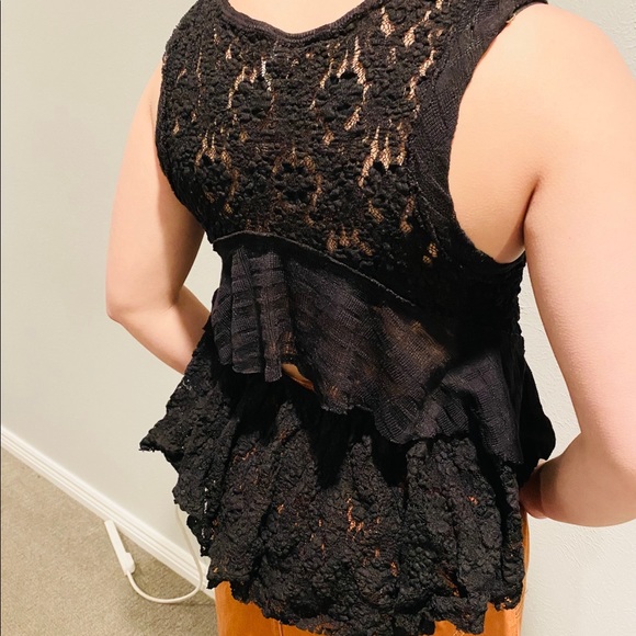 Free People lace  boho top - Picture 8 of 8